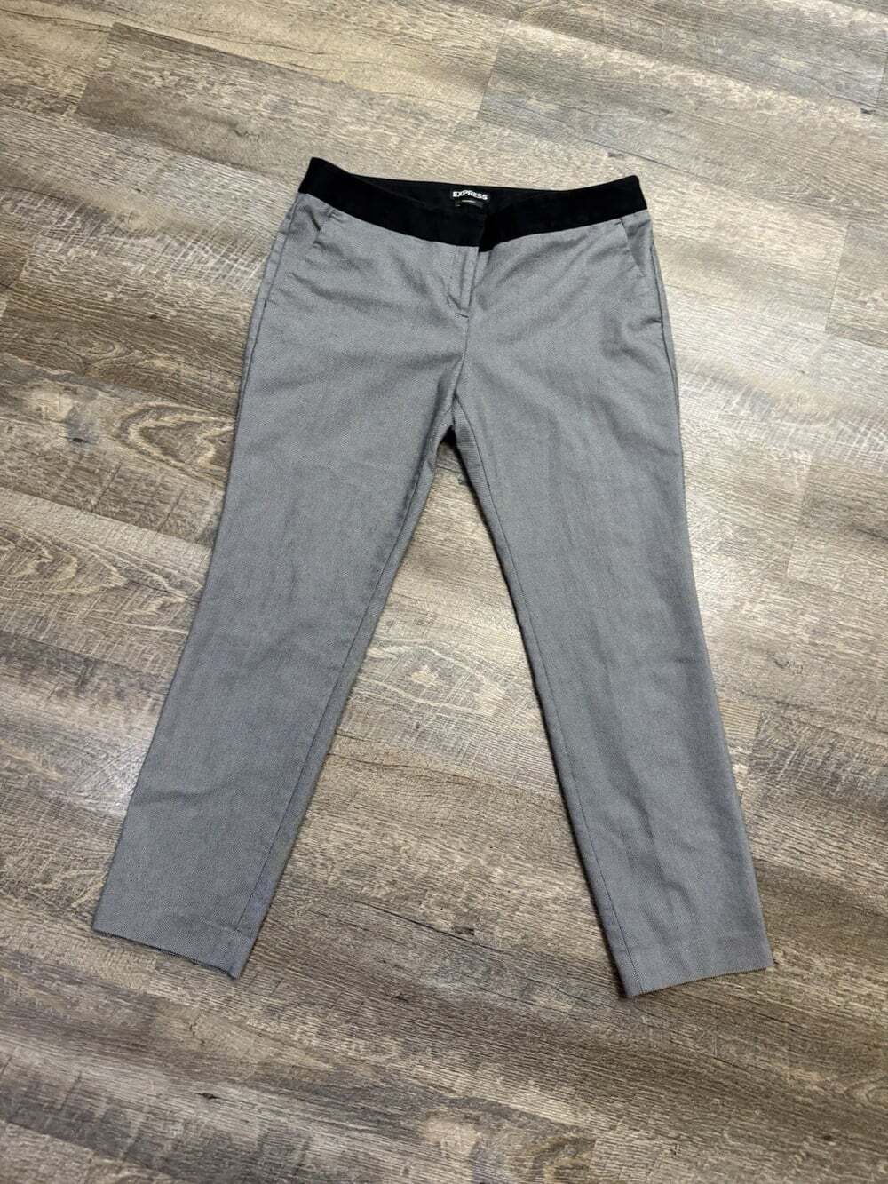 Express Columnist Ankle Pants - Mid Rise Stretch Fit
